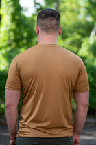 Чоловічі футболки Jersey потовідвідна еластична Койот 46 - зображення 4