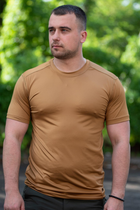 Мужская футболка Jersey потоотводящая эластичная Койот 52 - изображение 1