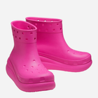 Жіночі гумові чоботи низькі Crocs Classic Crush Rain Boot 207946-JUIC 39-40 Рожеві (196265225446) - зображення 5