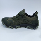 Тактичні кросівки демісезонні Оливки (оливкова, зелена) nubuk/cordura r.45 - зображення 6