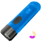 Мощный мини-наключник Nitecore TIKI GITD Blue, люминесцентный с ультрафиолетом (USB-C)