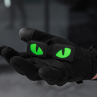 Нашивка M-Tac Tiger Eyes Laser Cut (пара) Black/Green/GID - зображення 14