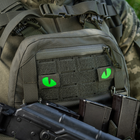 Нашивка M-Tac Tiger Eyes Laser Cut (пара) Ranger Green/Green/GID - зображення 9