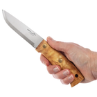 Нож фиксированный Helle Temagami S (длина: 230мм, лезвие: 110мм), береза, ножны кожа - изображение 3