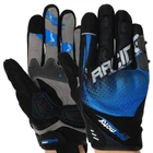 Моторукавички MAD R Pro (поліестер, super fabric, шкіра, розмір L, Чорний-синій) (MT-27_Чорний-синій_L)