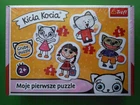 Пазли 4 в 1 Родина Кіці Мури. Весела киця. Baby Classic. (3, 4, 5, 6 елементів) Trefl