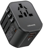 Мережевий зарядний пристрій Usams T59 Universal Travel Charger 20W Black (CC179TC01) - зображення 1