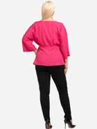 Блузка жіноча Karko B954 52 Яскраво-рожева (5903676006862) - зображення 2