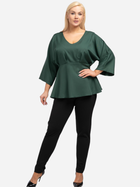Блузка жіноча Karko B956 40 Зелена (5903676006909) - зображення 3