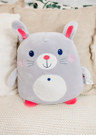 Іграшка для дітей InnoGIO GIOPlush GIO Rabbit Gray Cuddly GIO-822 (5903317816638) - зображення 7