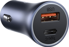Автомобільний зарядний пристрій Baseus Golden Contactor Pro Dual Quick Charger U+C 40W Black (CCJD-0G) - зображення 2