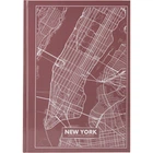 Книга обліку А4 96 л тв палітурка клітка Maps New York (8422-543-A)