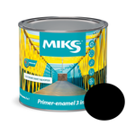 Грунт-эмаль 3 в 1 Miks Color черная 0.8кг