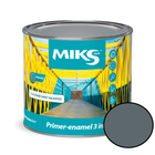 Грунт-эмаль 3 в 1 Miks Color графитово-серая 0.8кг