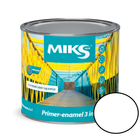 Грунт-эмаль 3 в 1 Miks Color белая 0.8кг