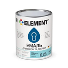 Акриловая эмаль для окон и дверей Element белый 0.75л