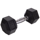 Гантель цельная шестигранная для фитнеса Zelart 8013-8 1шт вес 8кг