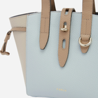 Сумка крос-боді через плече жіноча з натуральної шкіри Furla Net Mini Tote BASRFUAHSC0002258S10072258S Бежевий/Блакитний (8050597364957) - зображення 4