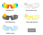 Тактичні окуляри чорні поляризаційні сонцезахисні 5 лінз - изображение 3