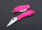 Нож складной серрейтор карманный, туристический Back lock Ganzo G623SP Pink 110 мм - изображение 2