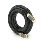 Кабель HDMI-HDMI VEGGIEG HX-8 2K 4K 8м v2.0 OD-8.0мм круглый позолоченный коннектор оплетка