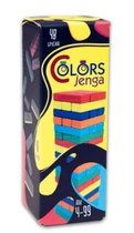 Настільна гра Colors Jenga 48 брусків, укр. мова, Стратег, 30717