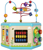 Interaktywny Drewniany Sześciokąt Tooky Toy Montessori Pudełko (6972633374398) - obraz 2