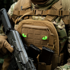 Нашивка Tiger M-Tac Laser Eyes Cut Coyote/Green/GID (пара) - изображение 5