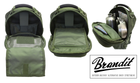 Тактическая сумка-рюкзак Brandit-Wea US Cooper sling medium(8036-1-OS) olive, 8L - изображение 6