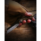 Нож универсальный походный туристический для охоты, рыбалки коллекционный Дамаск DM-01 - изображение 3