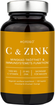 Вітамінно-мінеральний комплекс Nordbo C-vitamin & Zink Vegan 100 капсул (7350076867216) - зображення 1