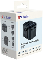 Ładowarka sieciowa Verbatim Travel Adapter 12W 2 x USB-A UTA-1 Black (23942495437) - obraz 11