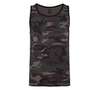 Тактична майка, футболка без рукавів армійська 100% бавовни Brandit Tank Top Dark Camo чорний мультикам 3XL - зображення 1