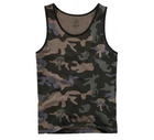 Тактична майка, футболка без рукавів армійська 100% бавовни Brandit Tank Top Dark Camo чорний мультикам 6XL - зображення 6