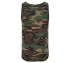 Тактическая майка, футболка без рукавов армейская 100% хлопка Brandit Tank Top Woodland 4XL - изображение 4