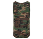 Тактическая майка, футболка без рукавов армейская 100% хлопка Brandit Tank Top Woodland 6XL - изображение 4