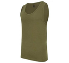 Тактическая майка, футболка без рукавов армейская 100% хлопка Brandit Tank Top олива M - изображение 5