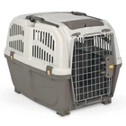 Переноска для животных до 35 кг с металлической дверью SKUDO 5 IATA GREY, 79x58.5x65 см