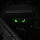 Нашивка M-Tac Laser Eyes Cut Cat Black/Green/GID - зображення 6