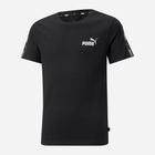 T-shirt chłopięcy sportowy Puma Ess Tape Tee B 84730001 104 cm Czarny (4064535664492) - obraz 4