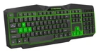 Клавиатура Esperanza EGK201 Green USB LED