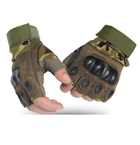 Тактичні рукавички з твердим захистом, камуфляжні - зображення 2