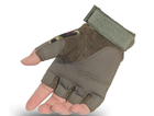Тактичні рукавички з твердим захистом, камуфляжні - зображення 3