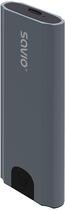 Obudowa zewnętrzna Savio External M.2 SSD NVMe Enclosure, AK-67 Grey (5901986048183) - obraz 4