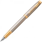 Чорнильна ручка Parker IM Premium Warm Silver GT FP тепле срібло/золото перо F (тонке)