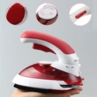 Дорожный мини утюг и отпариватель для одежды 2 в 1 Hot Steamer UKC с поворотной ручкой 1000 Вт мини отпариватель Красный