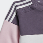 Дитячий теплий спортивний костюм (світшот + штани) для дівчинки Adidas IG 3S TIB FL TS IJ6325 80 см Рожевий/Фіолетовий (4066762696925) - зображення 3