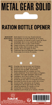 Відкривачка для пляшок Fanattik Metal Gear Solid Ration (5060948293594) - зображення 4