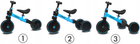 Триколісний велосипед Kidwell 3 в 1 Pico Синій (5901130084401) - зображення 9