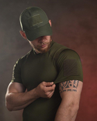 Тактична чоловіча паровідвідна футболка S олива (87487) - зображення 3